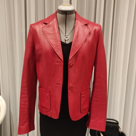 Genuine Leather blazer - Picture 8 of 10